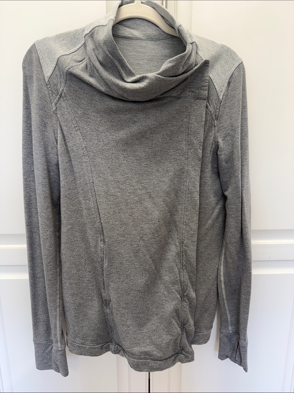 lululemon athletica Gray Cowl Neck Pullover